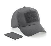 Beechfield B638 Patch rimovibile 5 Pannello Cap, Grigio grafite