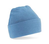 Beechfield berretto originale con risvolto Sky Blue Taglia unica