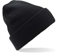 Beechfield, Berretto unisex vintage doppio maglia, Nero , Taglia unica