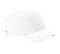 Beechfield - Cappellino 100% Cotone - Uomo (Taglia unica) (Bianco)
