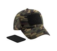Beechfield Cappellino Baseball 5 Pannelli In Cotton Con Patch Rimuovibile
