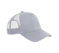 Beechfield Cappellino Snapback Baseball Mesh Back Nero Blu Navy Grigio Chiaro