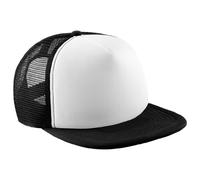 Beechfield - Cappellino Visiera Piatta - Uomo (Taglia unica) (Nero/Bianco)