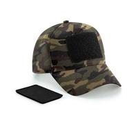 Beechfield Cappello Baseball 5 Panel In Tela Di Cotone Regolabile Rimovibile
