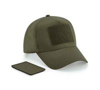 Beechfield Cappello Baseball 5 Panel In Tela Di Cotone Regolabile Rimovibile