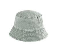 Beechfield Cappello da pescatore vintage junior - S/M, Verde Salvia Vintage, S