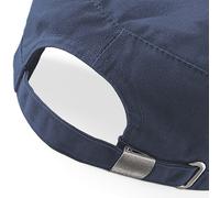 Beechfield Cappello Militare In Cotone Nero Verde Grigio Blu O Beige