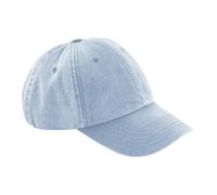 Beechfield - Cappello vintage azzurro - Cappello da sole, berretti da baseball uomo e donna, cappelli da golf, cappelli da corsa, cappello da tennis, cappello sportivo - 100% riciclato, Vintage