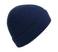Beechfield Berretto Invernale a Costine Lavorato a Maglia con Design a Cappello - Oxford Blu Marino
