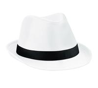 Beechfield Fedora Hat - Unisex Classic Mob Style Spring/Summer Snap-brim Cappell
