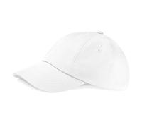 Beechfield Berretto in Cotone Basso Profilo-Cappello B58 per Uomo e Donna - Bianca