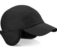 Beechfield Impermeabile Fodera Pile Cappellino Baseball Visiera Con Paraorecchie