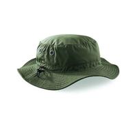 Beechfield Nero Grigio Navy Verde Cargo Secchio Cappello Con Polsino Fodera