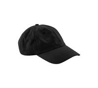 Beechfield® B652N Cotone Organico 6 Pannello Papà Cap, Nero , Etichettalia unica