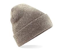 Beechfield Originale Cuffed Beanie Cappello, Beige mélange (Heather Oatmeal), Taglia Unica Unisex-Adulto