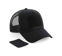 Beechfield Patch Snapback Mesh Back Cotton Trucker Baseball Cap Hat