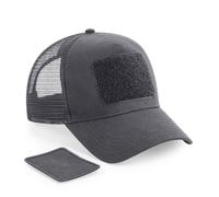 Beechfield Patch Snapback Mesh Back Cotton Trucker Baseball Cap Hat