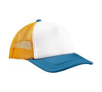 Beechfield - Retro 5-Panel Trucker - Sunflower/Heritage Blue - One Size