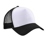 Beechfield Snapback Trucker Taglia Unica Nero/Bianco Taglia Unica