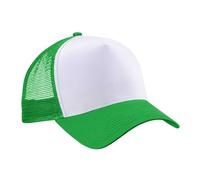 Beechfield Snapback Trucker, Unisex, B640.PGR-WHI, Green/White, Taglia Unica