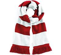 Beechfield Stadium Scarf, Sciarpa Unisex - Adulto, Multicolore (Classic Red/White 00), Taglia unica