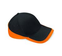 Beechfield B171 Contrast Brushed Cotton Twill Teamwear Baseball Cap Hat