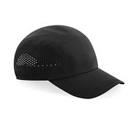 Beechfield B188 Tecnico Running Cap, Nero , Taglia unica