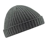 Beechfield Trawler Beanie Cappellino da Baseball, Grigio (Grigio Fumo), Taglia Unica Unisex-Adulto