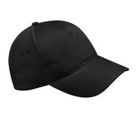 Beechfield Ultimate 5 Panel cap Cappellino da Baseball, Nero, Taglia Unica Unisex-Adulto