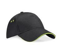 Beechfield Ultimate Contrast Colour Cotton Drill Baseball Sports Golf Cap Hat