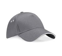 Beechfield Ultimate Contrast Colour Cotton Drill Baseball Sports Golf Cap Hat
