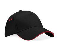 Beechfield Ultimate Contrast Colour Cotton Drill Baseball Sports Golf Cap Hat