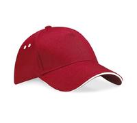 Beechfield Ultimate Contrast Colour Cotton Drill Baseball Sports Golf Cap Hat
