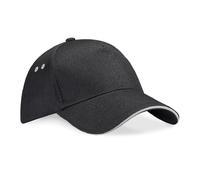 Beechfield Ultimate Contrast Colour Cotton Drill Baseball Sports Golf Cap Hat