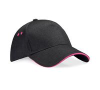 Beechfield Ultimate Contrast Colour Cotton Drill Baseball Sports Golf Cap Hat