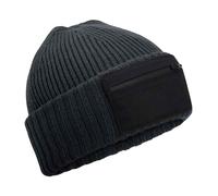 Beechfield Zip Toppa 50% Riciclato Poliestere / 50% Acrilico Cappello Sci
