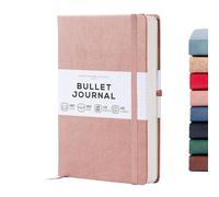 Beechmore Books Taccuino Puntinato - A5, Rosa I Diario Premium con Griglia Puntinata e Copertina Rigida, Carta Color Avorio Spessa 160g/m², Quaderno Agenda, Confezione Regalo per Artisti e Designer