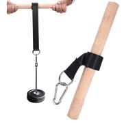 Beechwood Forearm Tråiner , Fořearm Strengtħ Trainer And Wrist Roller, Forearm Exerciser For Grip Strength, Durable Wood For Home Gym, 1 Tràiner