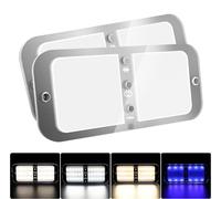 Beedove Plafoniera LED 12V per Interni Auto, 72 LED 800 LM Dimmerabile con Telecomando - per Camper, Camion, Van, Rimorchio, Roulotte (2pz)