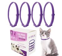 Beedozo Collare Calmante per Gatti con Feromoni per Alleviare Stress e Ansia, Collare Anti Stress Regolabile fino a 62 cm, Kit Starter Impermeabile in TPR per Alleviare lo Stress e l'Ansia