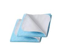 Beedsooth Set di 2 Traversa Impermeabile, Ad alta assorbenza, Traverse lavabili Adatti per Bebè Bambini Adulti Animale Domestico - Blu, 70x90cm