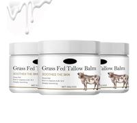 Beef Tallow and Honey Balm, Grass Fed Face Cream, idratante, idratante, crema miele per viso e corpo (3)