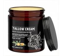 Beef Tallow, Beef Tallow Bio, Beef Tallow Grass Fed Bio, Crema Tallow Bio, Cura della pelle, Idratante, Nutriente, Crema idratante per la cura della pelle secca. (1 pezzo)