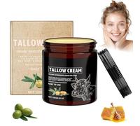 Beef Tallow, Beef Tallow Bio, Beef Tallow Grass Fed Bio,Tallow Cream Bio, Soins de la peau, Hydratant, Nourrissant, Crema hidratante para el cuidado de la piel seca. (estándar)