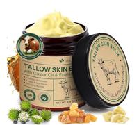 Beef Tallow Cream Frankincense Oil Castor Oil Balm, Face & Body Moisturizer for Sensitive Skin, Eczema All Purpose Balm, 100% Grass-Fed Tallow for Skin Care