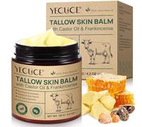 Beef Tallow Crema Bio - 100% sebo di manzo foderato con olio di ricino, olio di incenso, sebo di manzo, crema per la cura della pelle, viso e corpo, idratante per tutte le pelle, 120 g