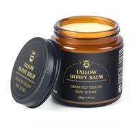 Beef Tallow, crema di sebo di manzo, manzo Tallow Skincare, Tallow Honey Balm-Grasset, sebo da pascolo, miele grezzo, crema idratante (4,23 fl.oz /120 g)
