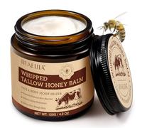 Beef Tallow Face Cream, Crema Viso con Sebo Bovino Naturale con Cera d'Api e Miele Per Pelle Sensibile e Disidratata, Idratante Intensa, Assorbimento Rapido e Senza Profumo, 120G