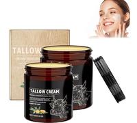 Beef Tallow for Skin,Natural Grass Fed Beef Tallow & Raw Wild Honey Balm,Tallow and Honey Balm,Beef Tallow Face Moisturizer for Cracked, Dry Skin (2)