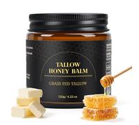 Beef Tallow for Skin, Tallow and Honey Balm for Face, Grass Fed Beef Tallow for Face & Body, Deeply Nourishing, Soothes Dry Skin (120g/4.23oz)